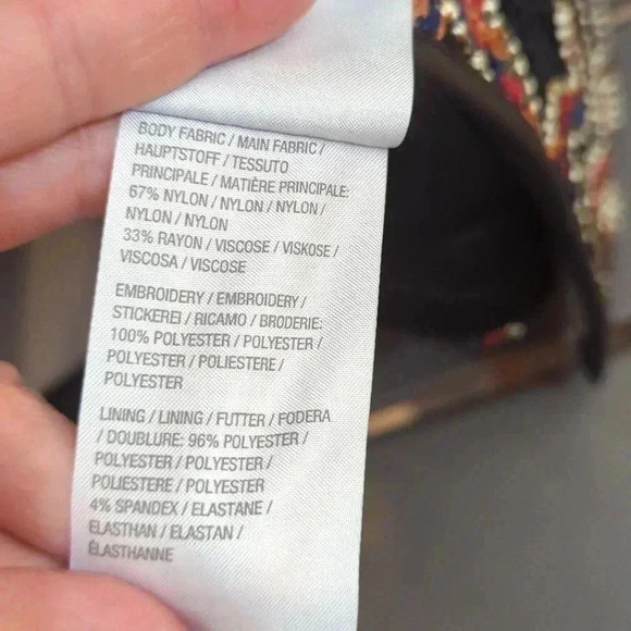 Dennis Basso Soutache Lace Jacket with Faux leather trim - Picture 7 of 10